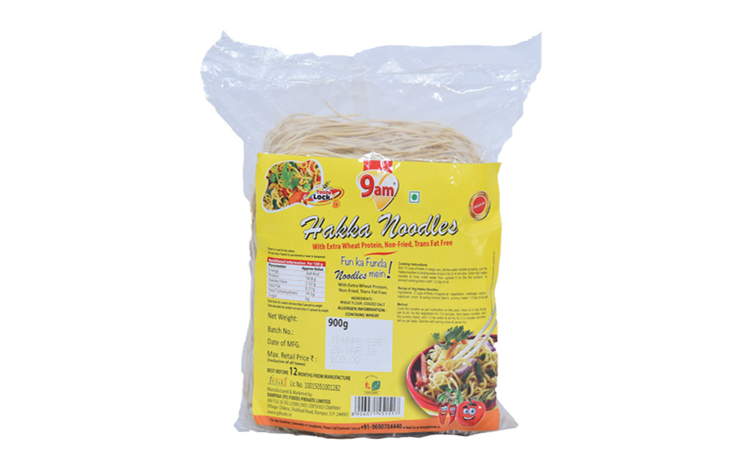 9am Hakka Noodles    Pack  900 grams